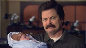 Ron Swanson Baby Picture